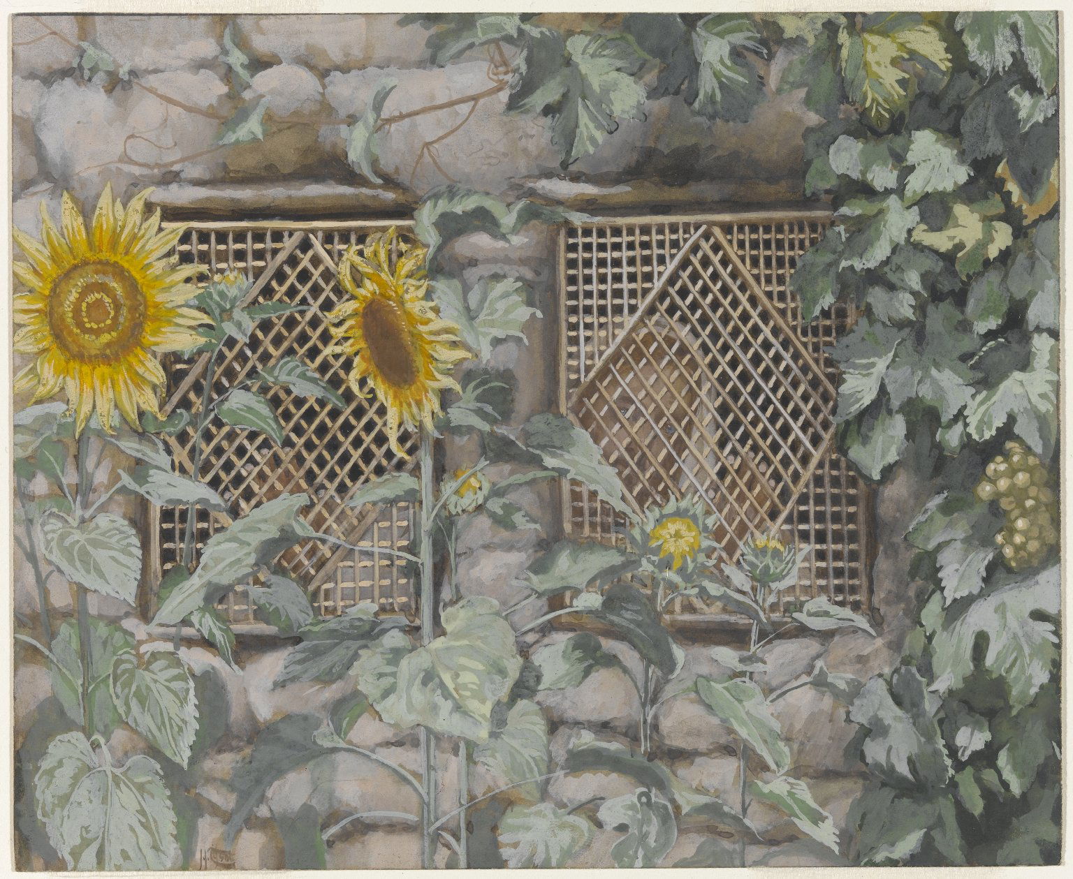 Jesus Looking through a Lattice (Jésus regardant à travers le