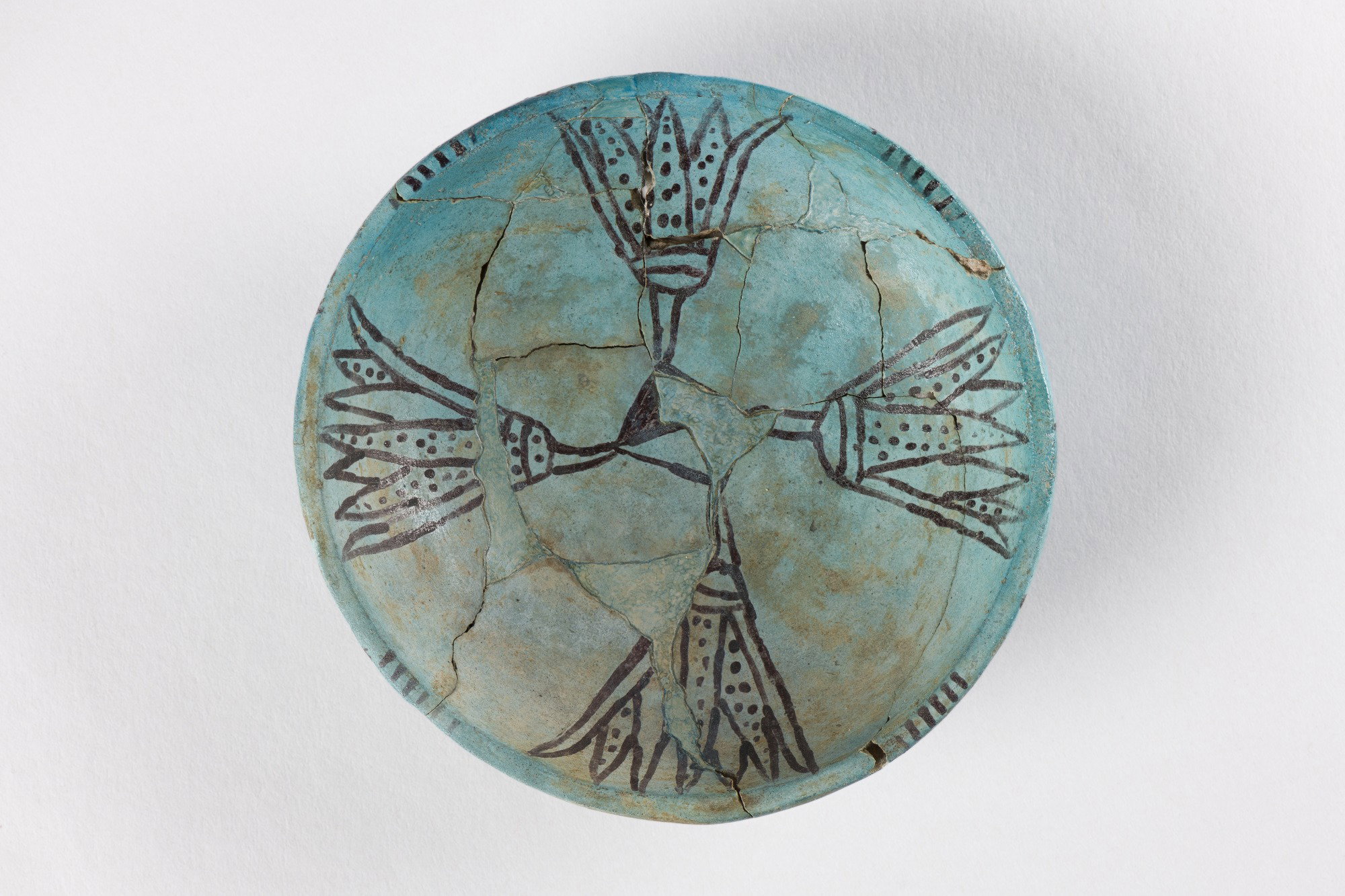 Bowl with Lotus Design
