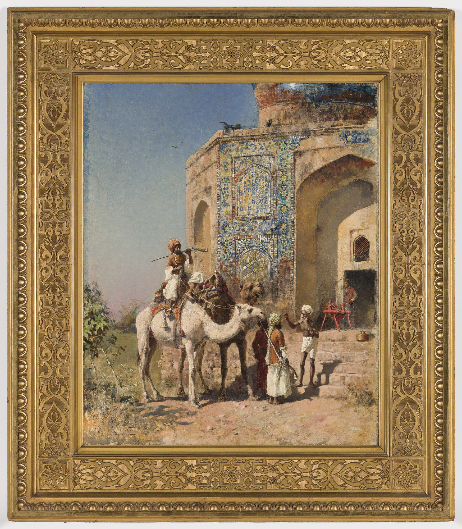 The Old Blue-Tiled Mosque, outside Delhi, India · Brooklyn Museum