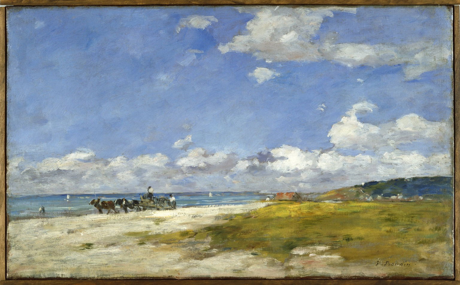 The Beach at Trouville (Trouville, La Plage) · Brooklyn Museum