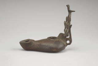 Lamp with Elaborate Handle