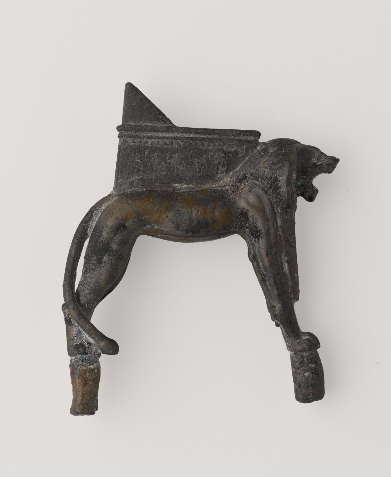 Lion-Shaped Support for a Throne