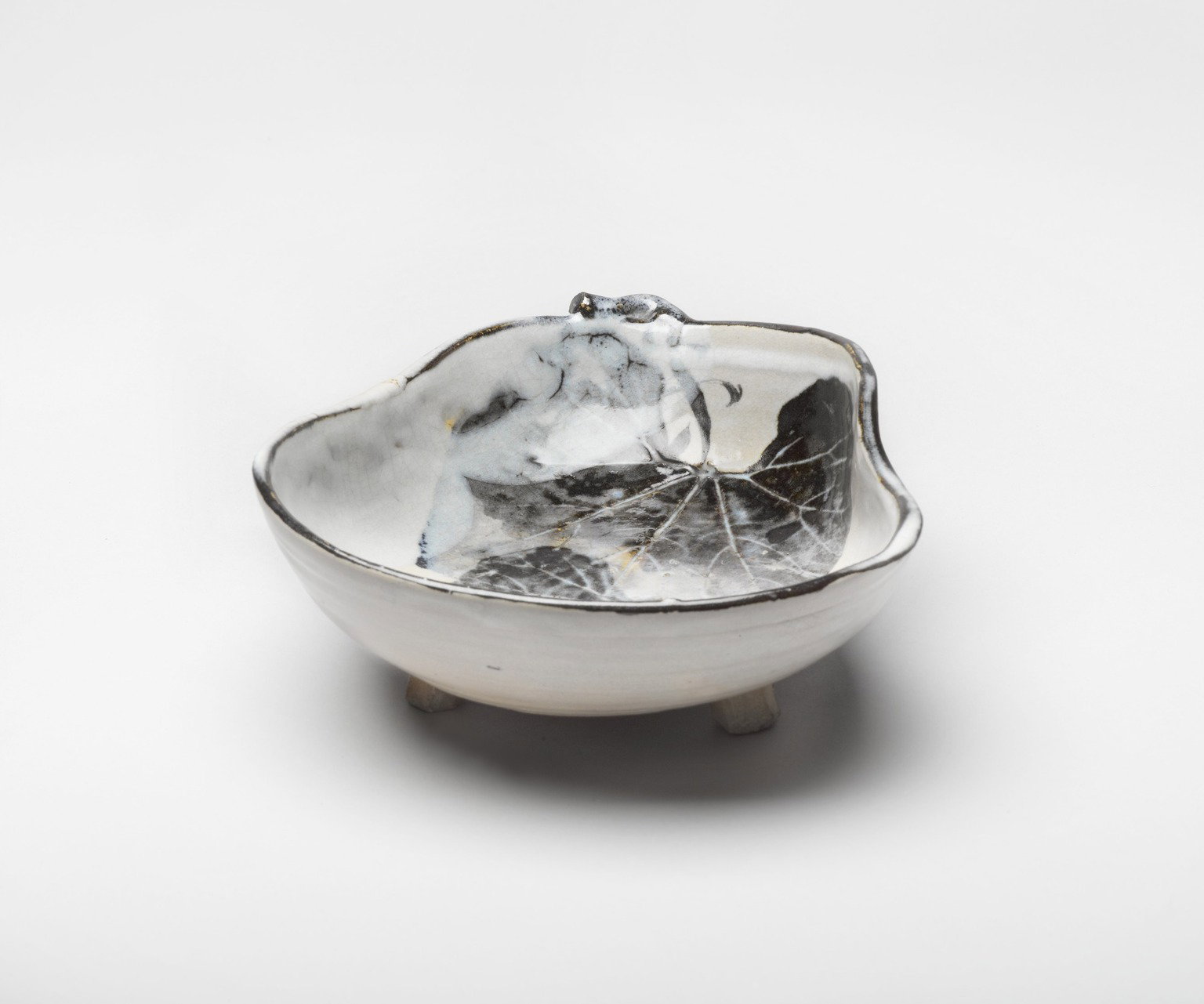 菓子器　陶芸　美術　茶道　茶の湯 Bowl in the Shape of a Gourd, Kyoto Ware · Brooklyn Museum