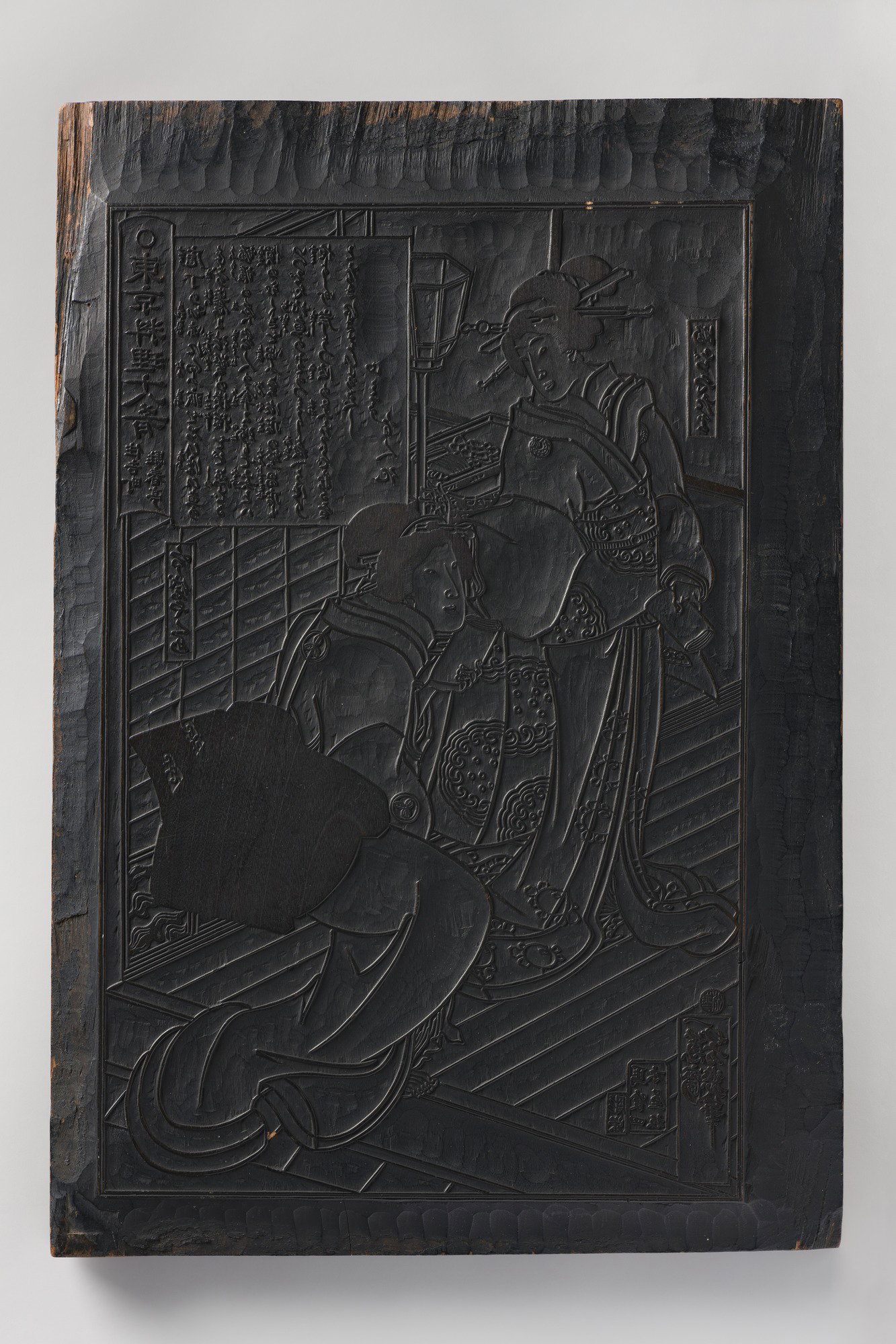 Double-sided Key Block for Ukiyo-e Print · Brooklyn Museum