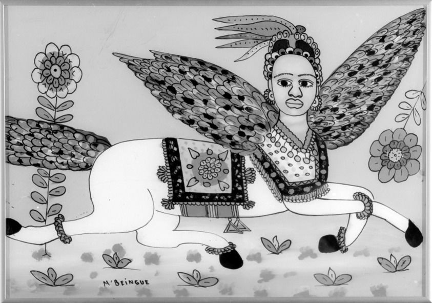 ブロッターアート 「笑う仏陀」古典的希少図版 コレクションに Al-Buraq · Brooklyn Museum