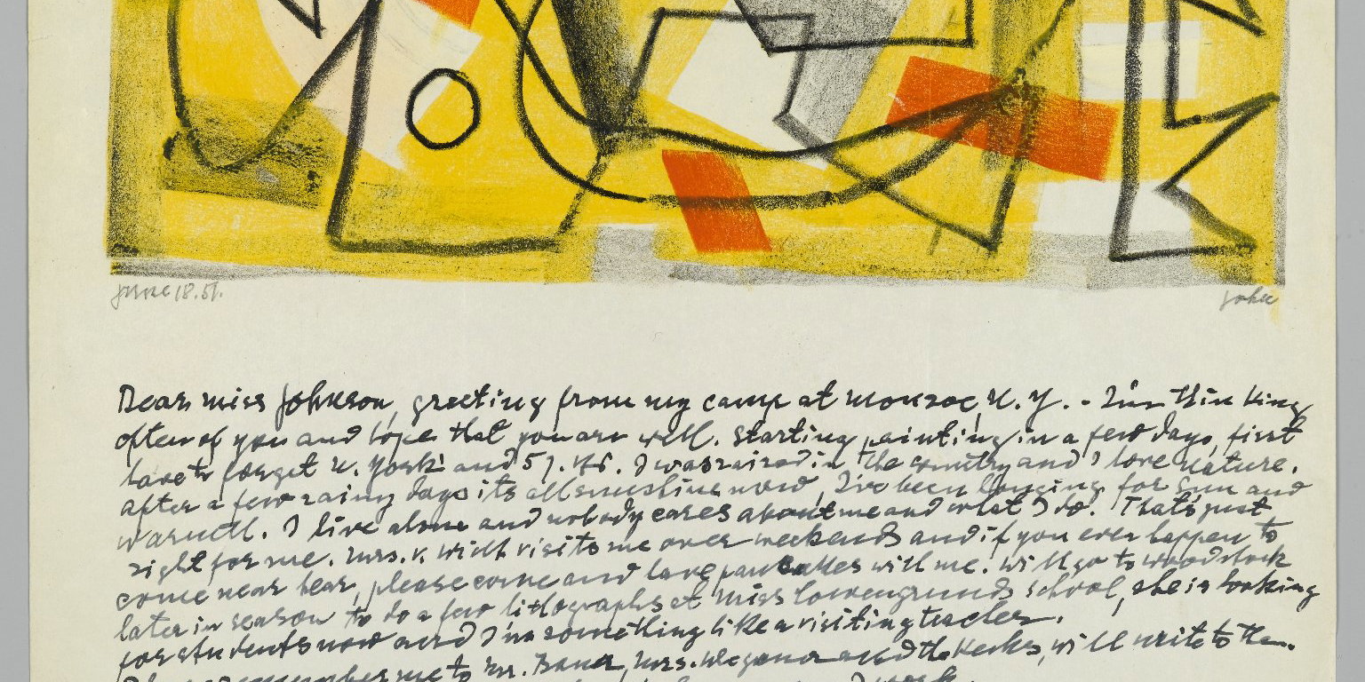 Letter with Drawing · Brooklyn Museum
