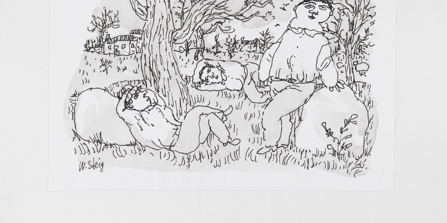 [Untitled] (Indian Summer - Three Men and Rocks) · Brooklyn Museum