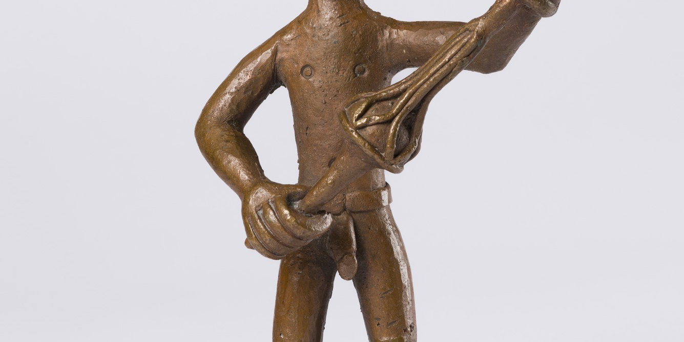Male Figure with Stringed Instrument · Brooklyn Museum