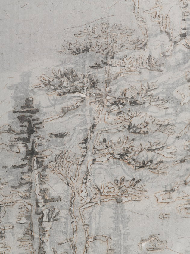 Map of Distant Snowy Mountain Peaks (后山图之佘山雪霁) · Brooklyn