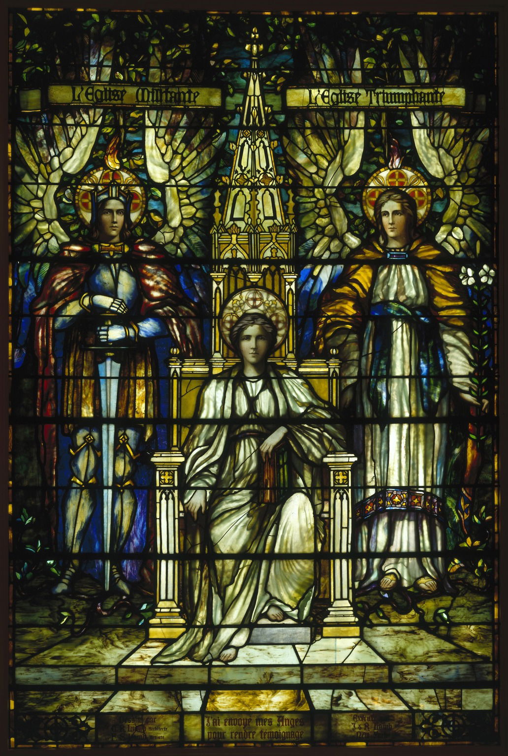 Johannes SchreiterBANE21987-1997 ステンドグラス Religion Enthroned · Brooklyn Museum
