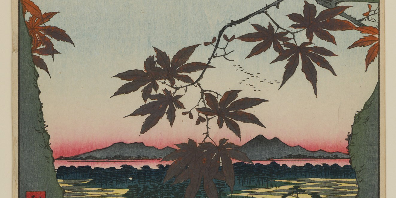 Artwork preview for Maple Trees at Mama, Tekona Shrine and Linked Bridge