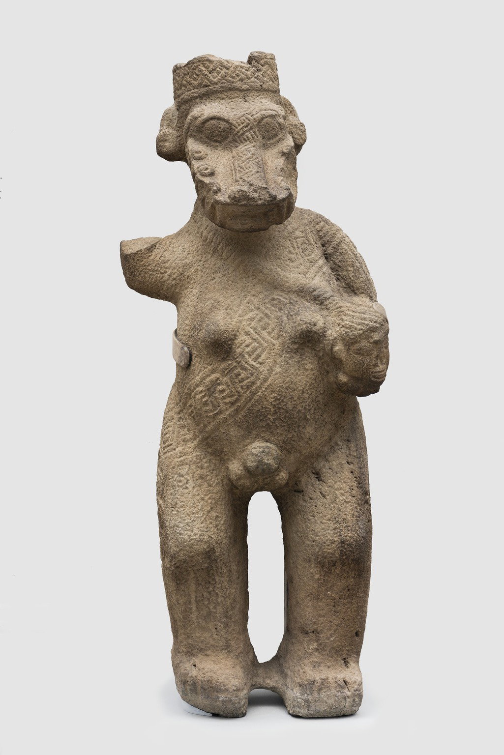 Human Figure Wearing Crocodile Mask · Brooklyn Museum