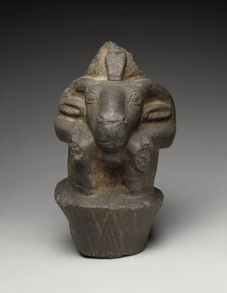 Ram-Headed Lotus Column (Amun)