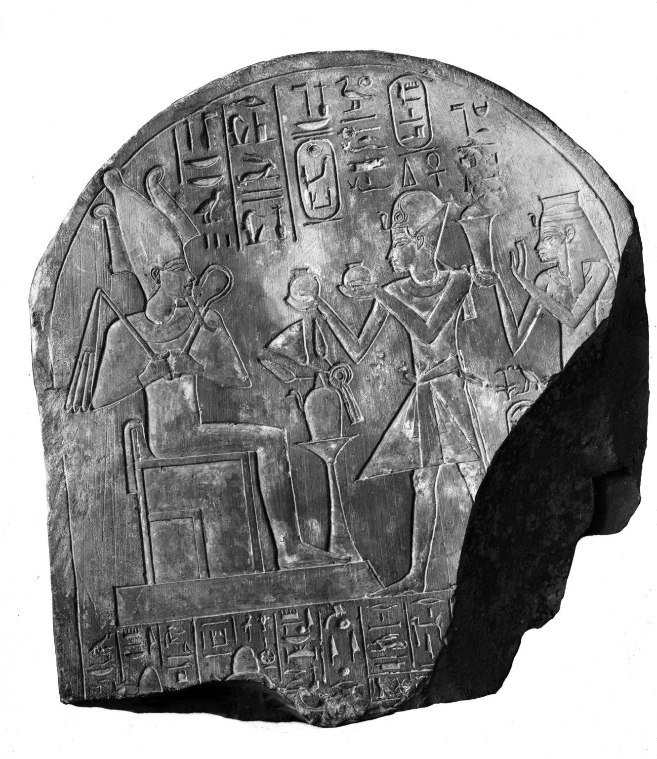 Amunhotep I and Ahmose-Nofretary before Osiris · Brooklyn Museum