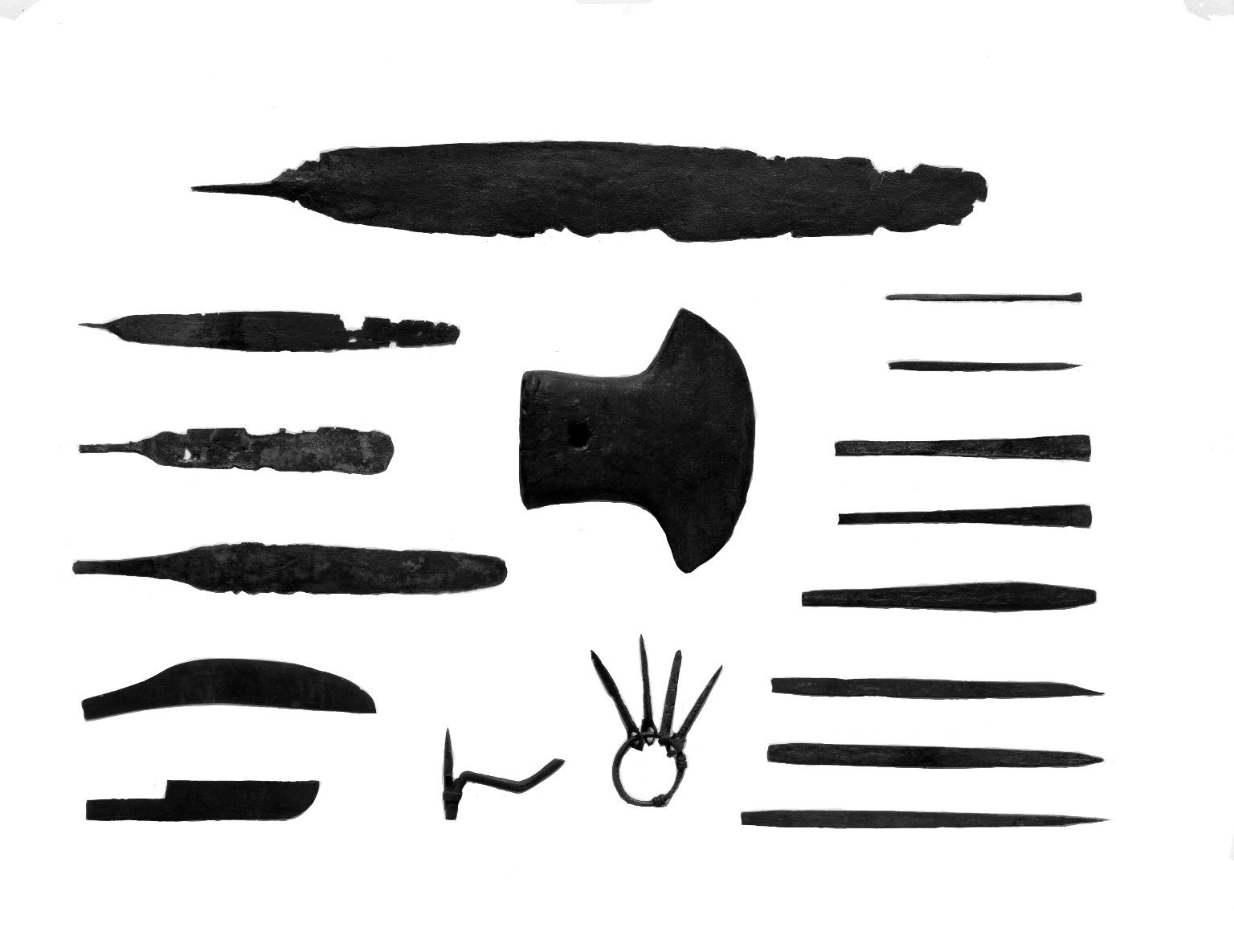 Set of Four Small Tools on a Ring