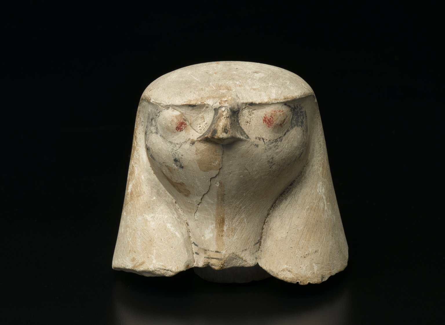 Hawk-Headed Cover of Canopic Jar