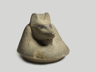 Jackal-Headed Cover of Canopic Jar