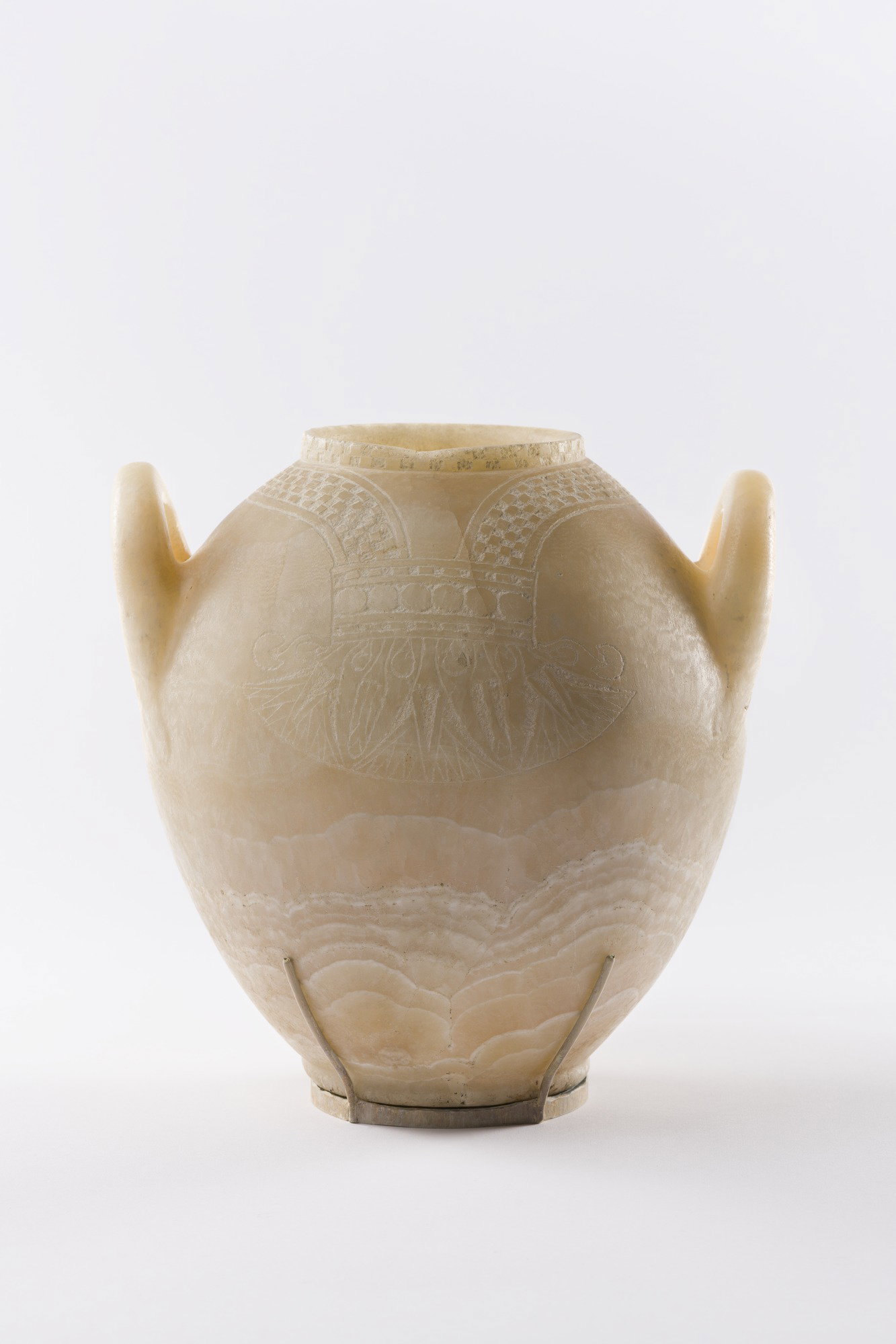 Jar with Floral Collar in Relief