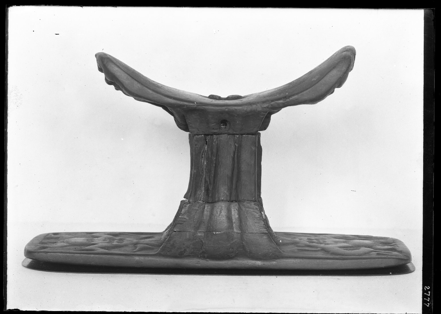 Headrest with Birth Gods on Base and Neck Support