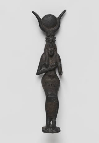 Small Statue of the Goddess Isis Nursing the Child Horus