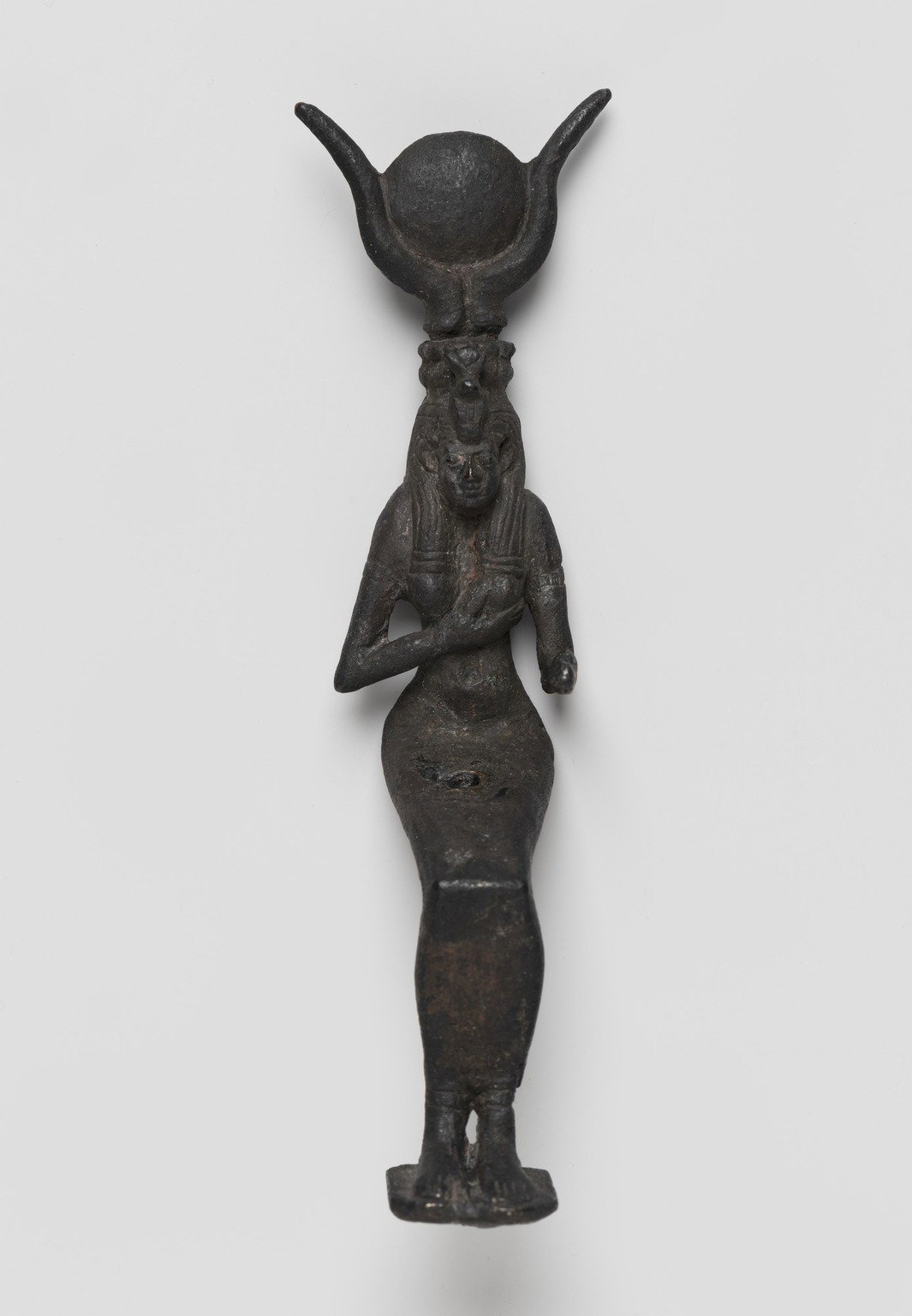 Small Statue of the Goddess Isis Nursing the Child Horus