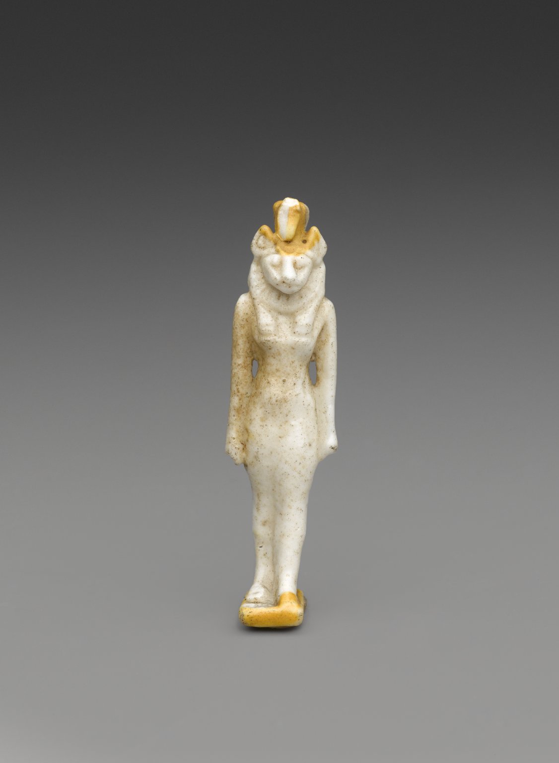 Amulet of a Striding Lion-Headed Goddess