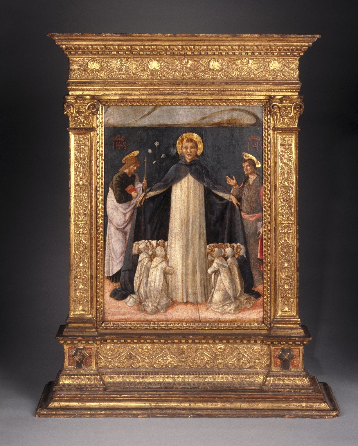 Christ on the Cross Adored by Saints Thomas Aquinas and Catherine