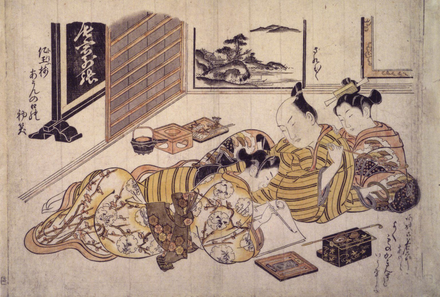 その他 Living Truth: Where Time and Timelessness Meet Painting by Studio of Kano Takanobu - The Thirty-Six Poetic