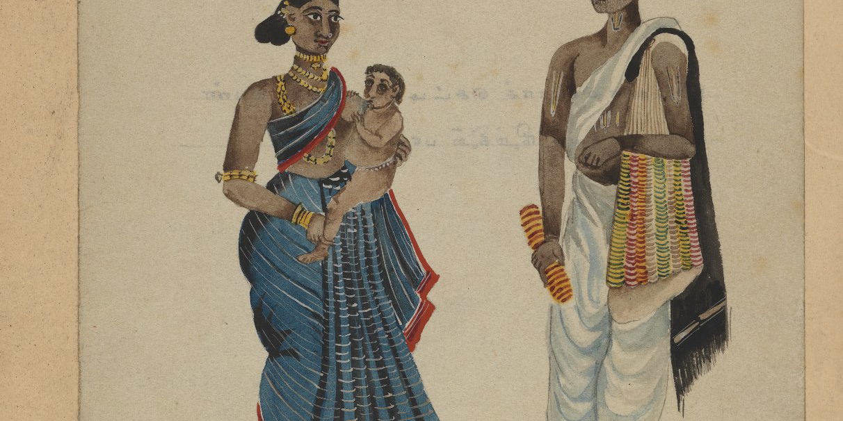 One of Set of Nine Watercolors showing Indians in Different Professions ...