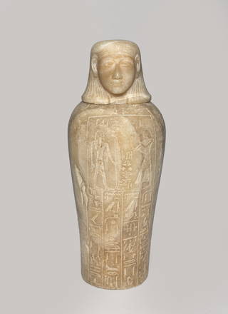 Canopic Jar and Cover of Tjuli