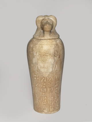Canopic Jar and Cover of Tjuli