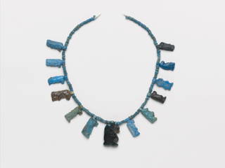 Single-Strand Necklace with Taweret Amulets