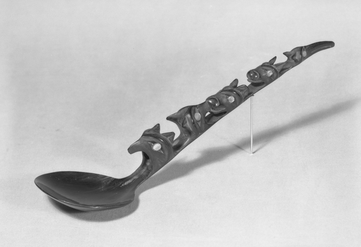 Carved Spoon with Five Animal Heads · Brooklyn Museum
