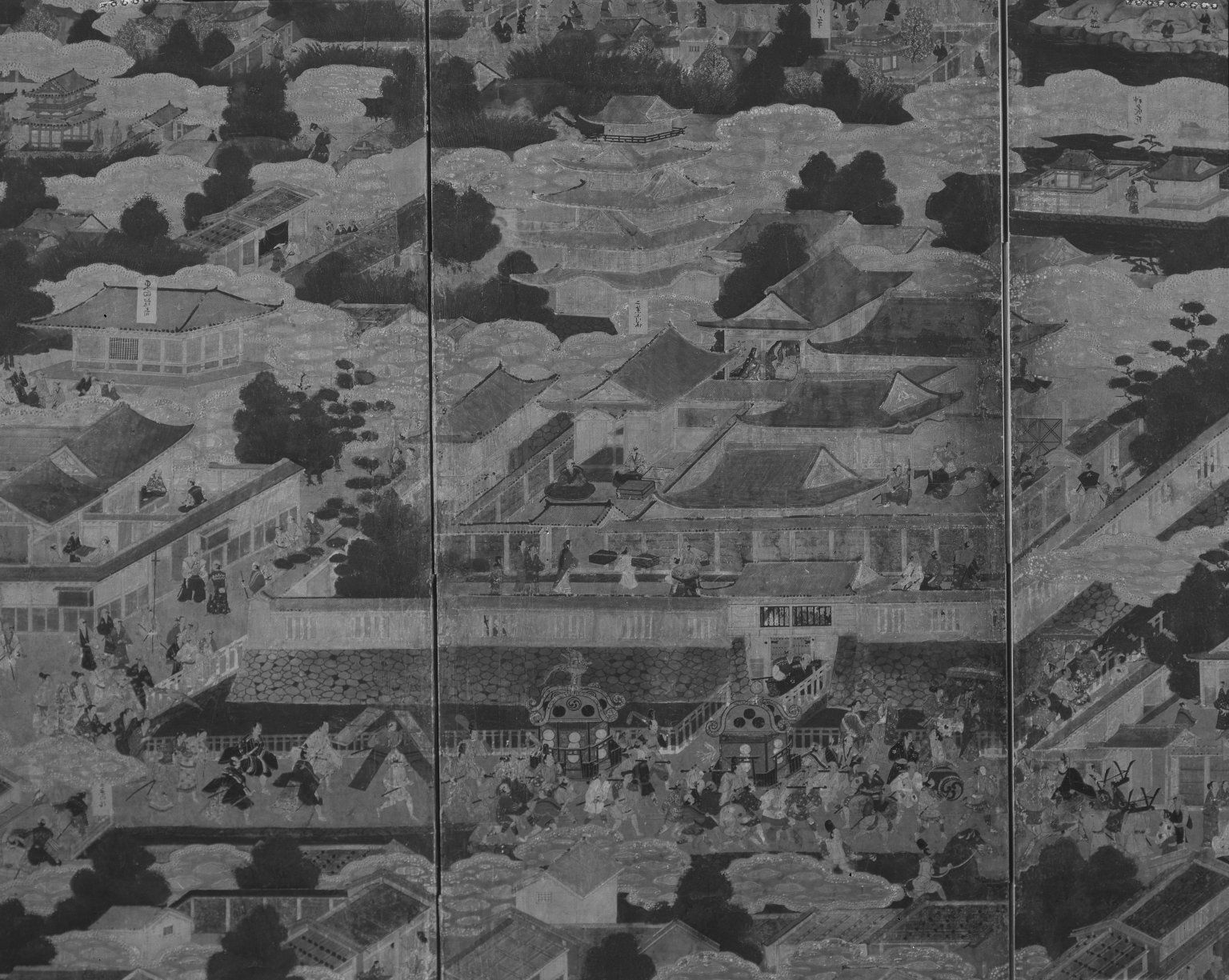 Views In and Around Kyoto (Rakuchu rakugai zu) · Brooklyn Museum