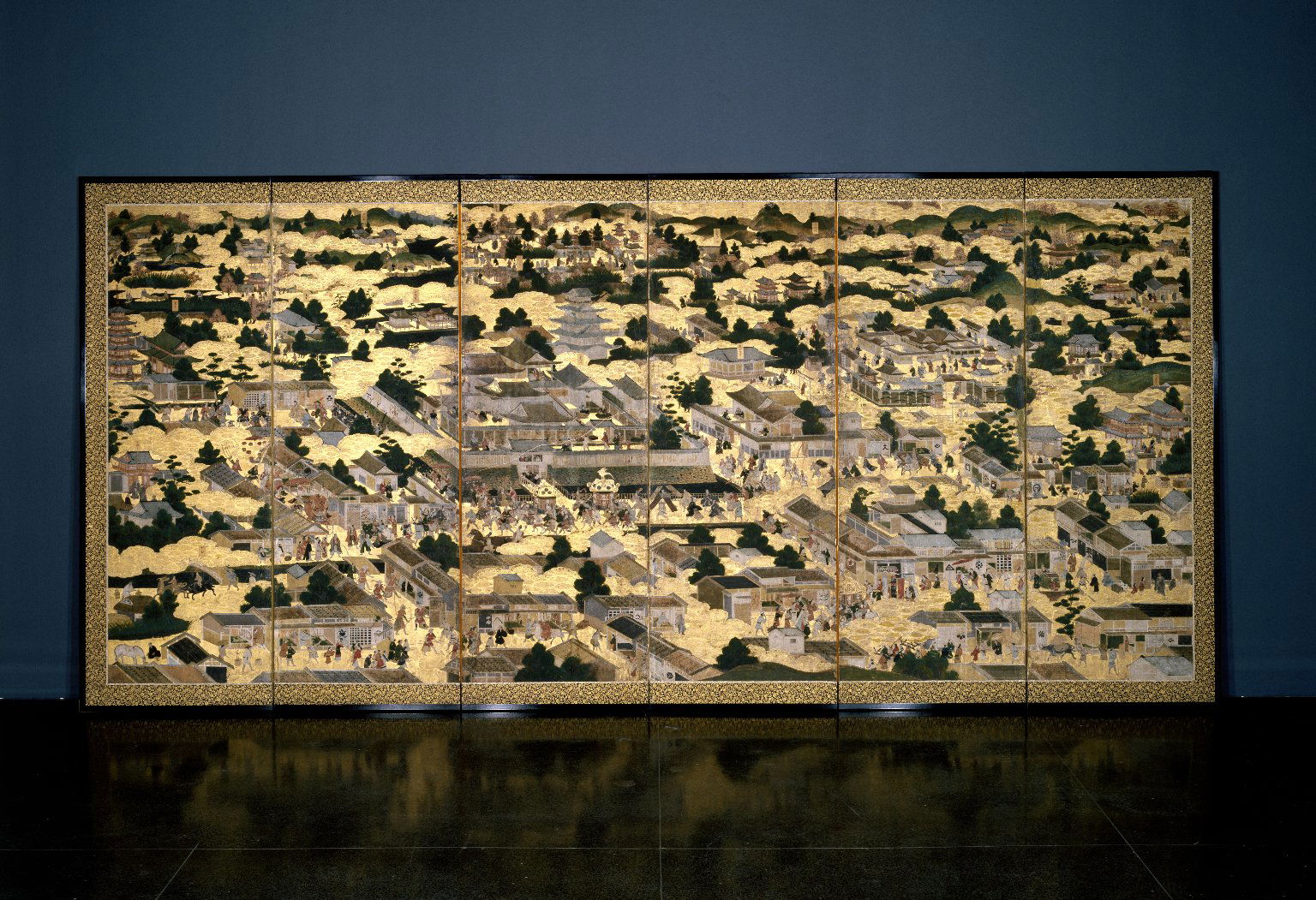 【原画】RUKURUKU Views In and Around Kyoto (Rakuchu rakugai zu) · Brooklyn Museum