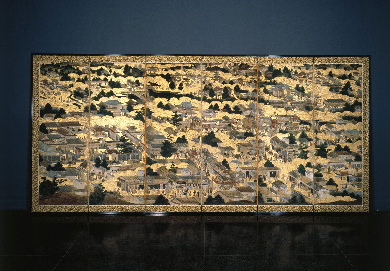 RUKURUKU絵画２点 Views In and Around Kyoto (Rakuchu rakugai zu) · Brooklyn Museum