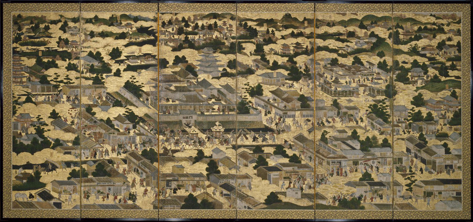 RUKURUKU絵画２点 Views In and Around Kyoto (Rakuchu rakugai zu) · Brooklyn Museum