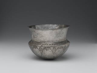 Bowl with Incised Rosette on Base