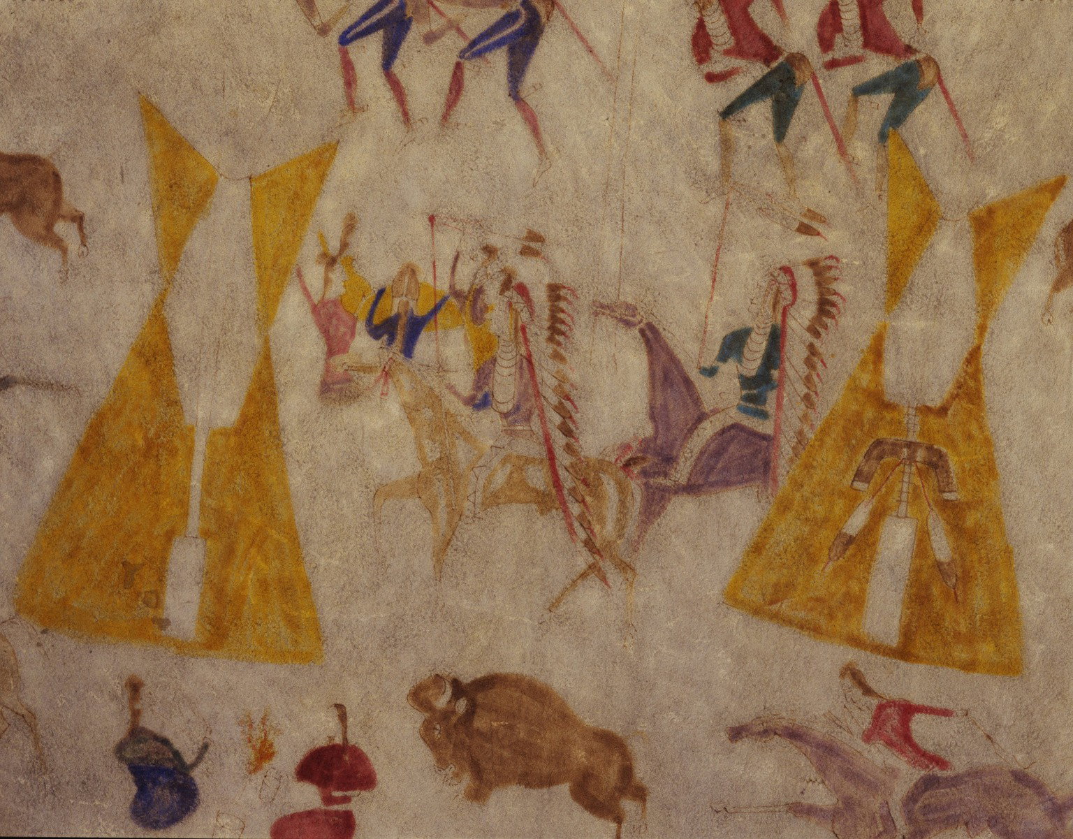 Painted Elk Hide · Brooklyn Museum
