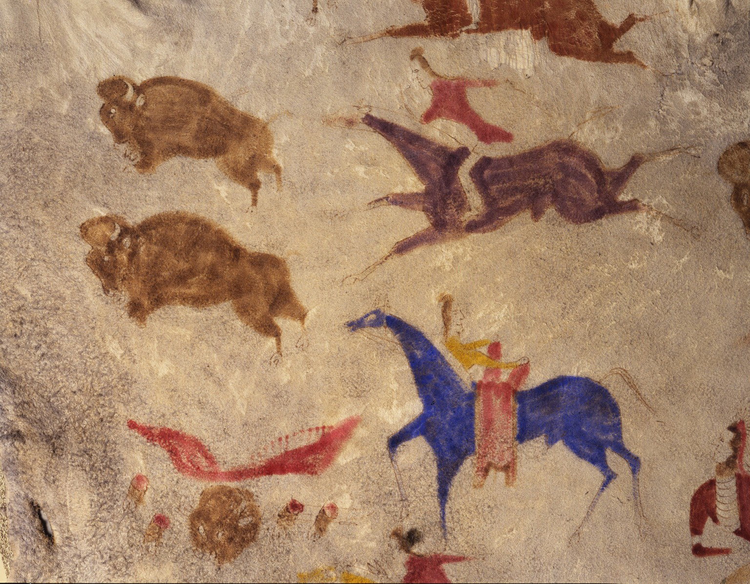 Painted Elk Hide · Brooklyn Museum