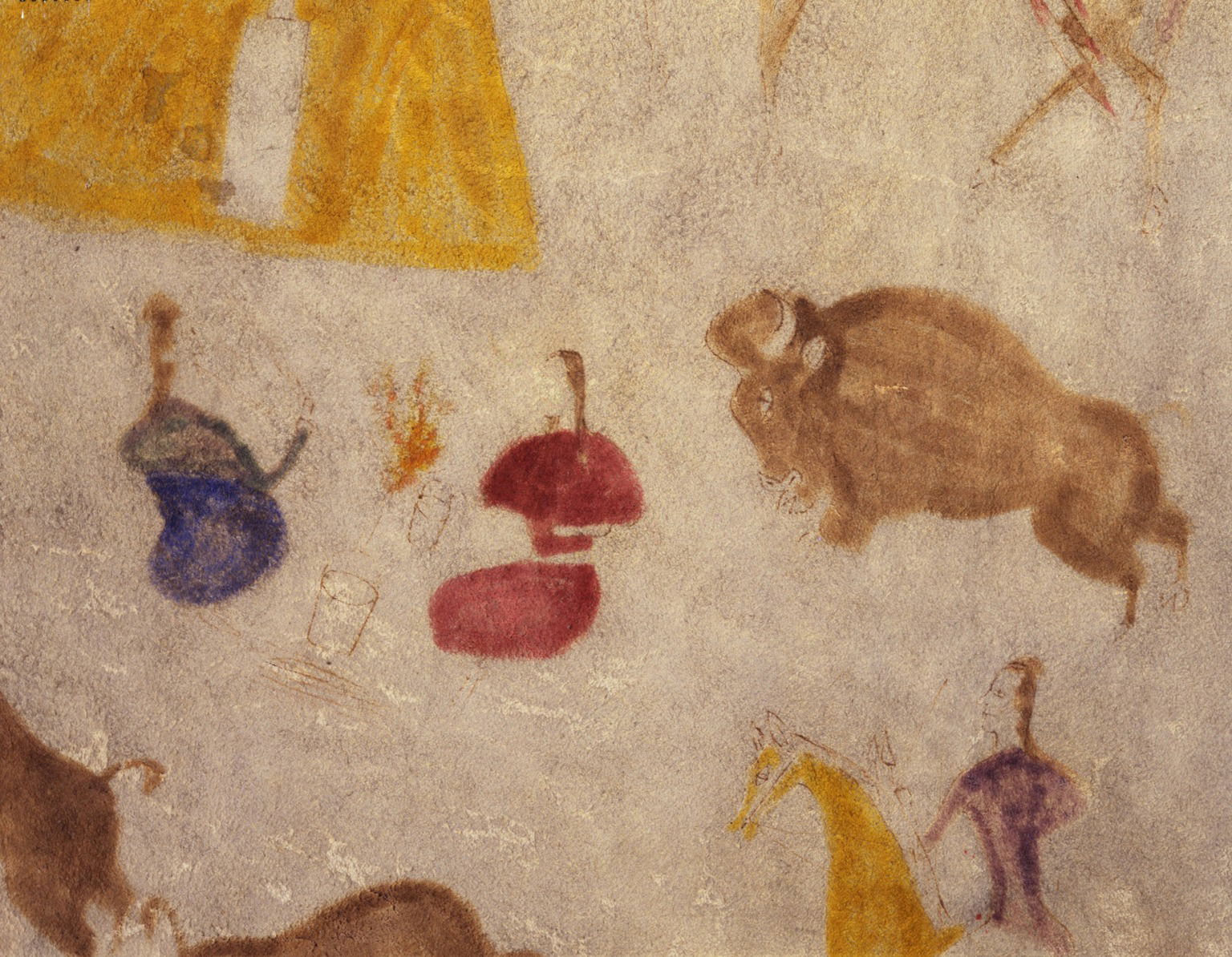 Painted Elk Hide · Brooklyn Museum