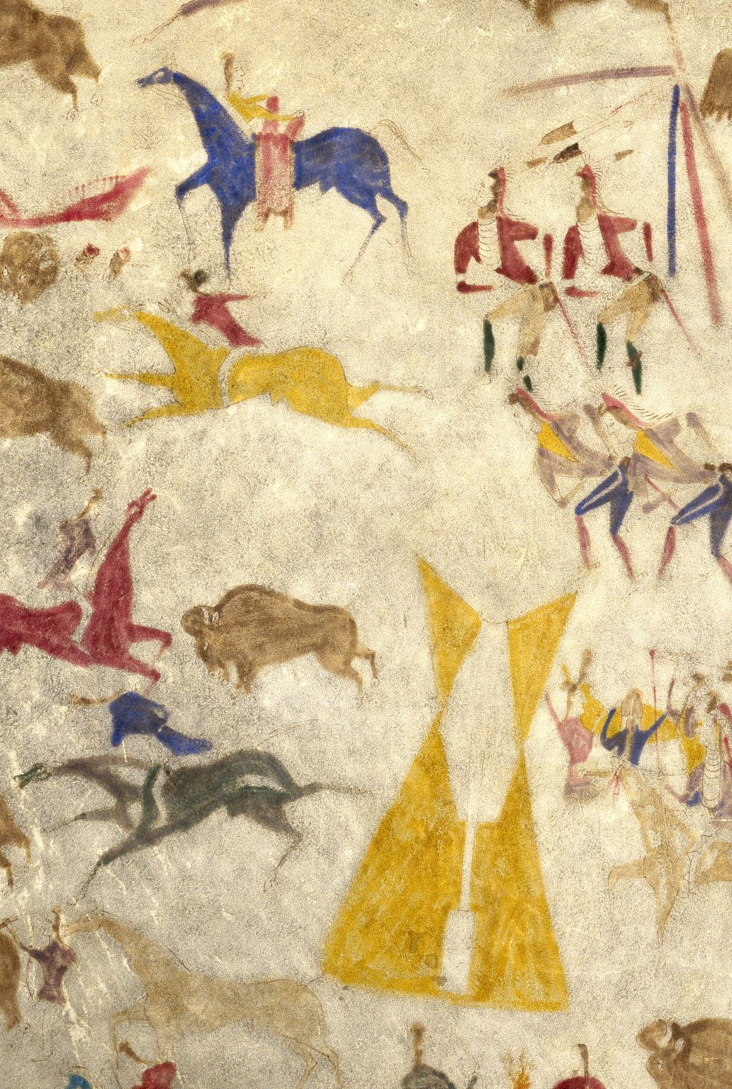 Painted Elk Hide · Brooklyn Museum