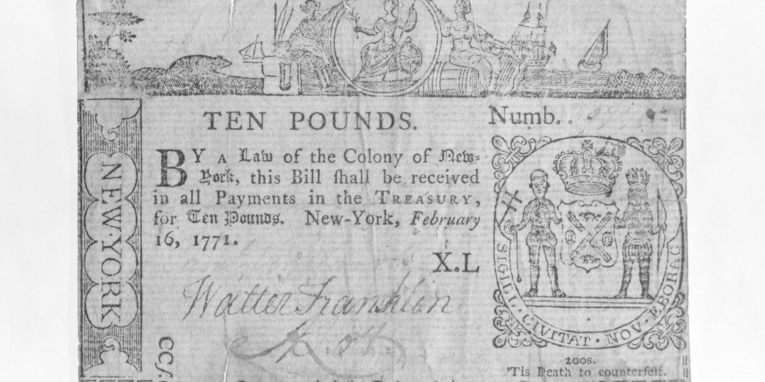 Ten Pound Note Line Drawing Ten Pound Note Printed on Rag Paper · Brooklyn Museum