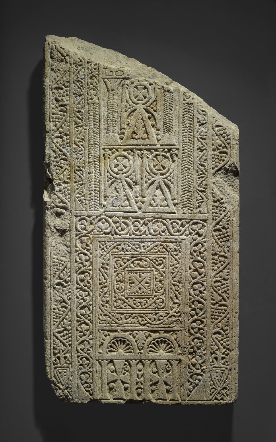 Stela with Glorified Ankhs and Crosses