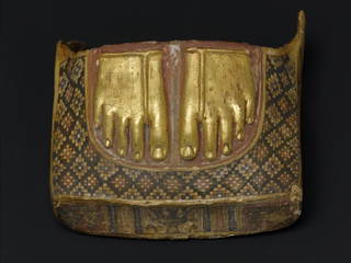 Footcase of a Mummy with Images of Defeated Enemies Under the Feet