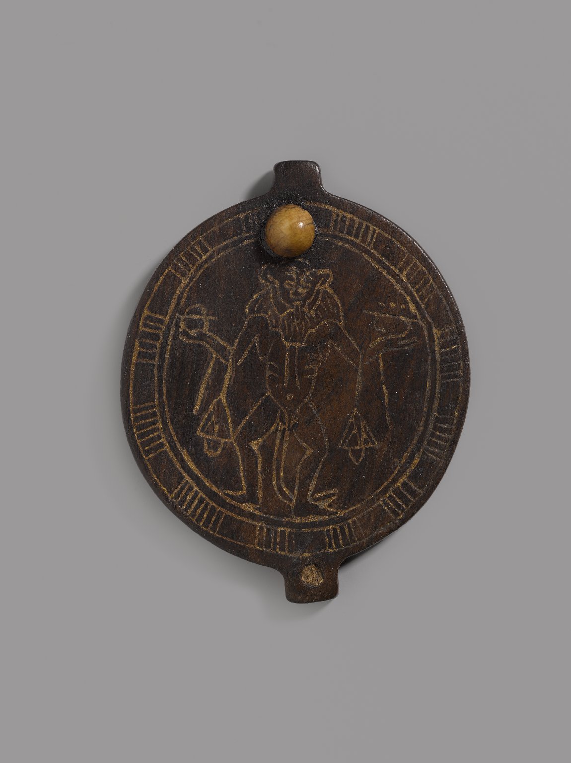 Lid of Circular Cosmetic Container with Birth God