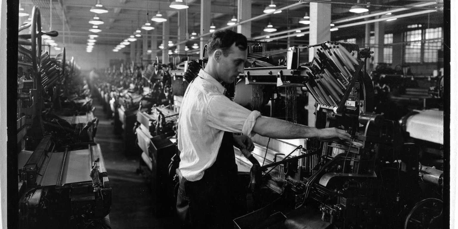 [Untitled] (Man at Machine) · Brooklyn Museum
