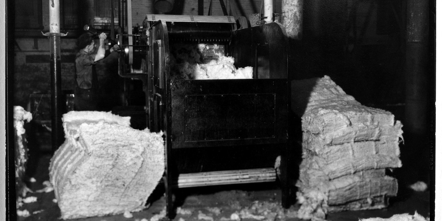 [Untitled] (Worker at Cotton Machine) · Brooklyn Museum