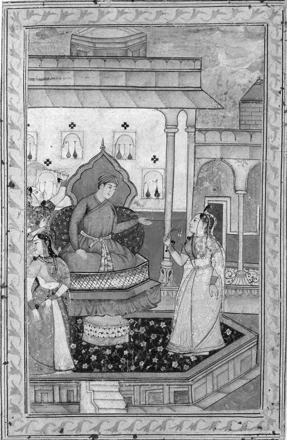 Miniature Painting, Court Scene · Brooklyn Museum