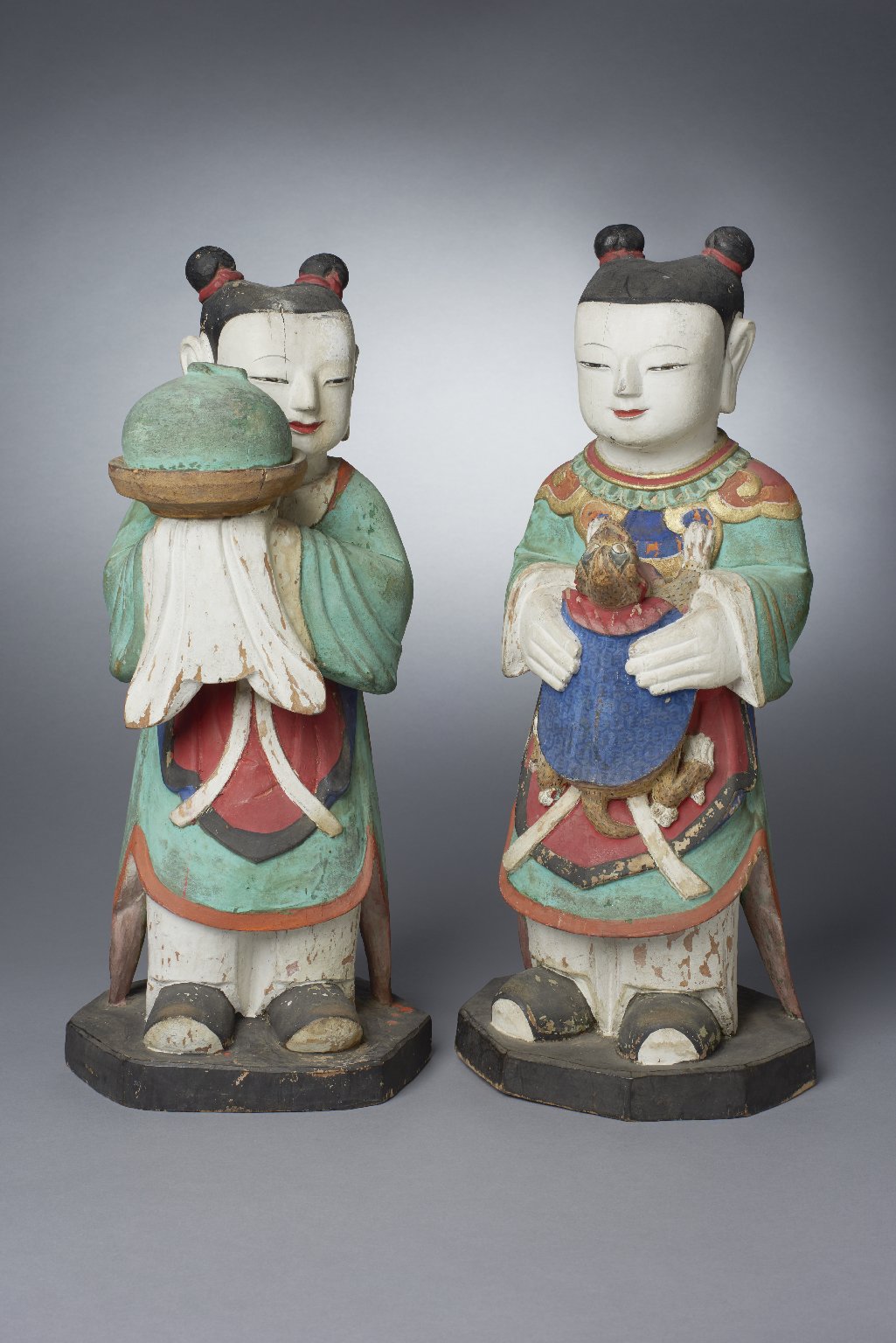 Boy Attendants (Dong-ja), Pair of Figures · Brooklyn Museum